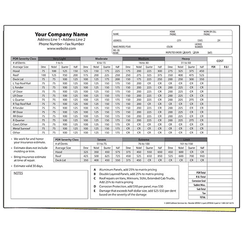 Roof Repair Estimate Template from www.collisionservices.com