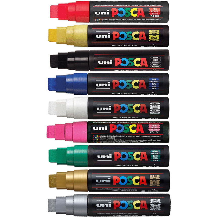 Uni Posca Windshield Markers with 1/4  Tip - NADSO
