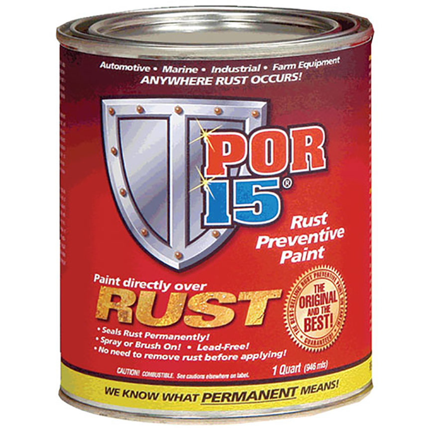 POR-15 Rust Preventative Paints - Quart - SemiGloss Black Color POR-45404