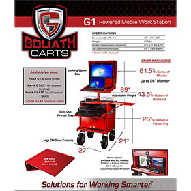 goliath carts specifications
